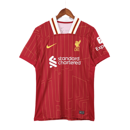 CHIESA #14 Liverpool Home  Soccer Jersey 2024/25 - UCL Top Soccer Jerseys Store