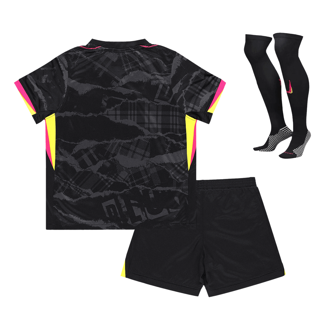 Kid's Chelsea Third Away  Soccer Jersey Kit(Jersey+Shorts+Socks) 2024/25 Top Soccer Jerseys Store