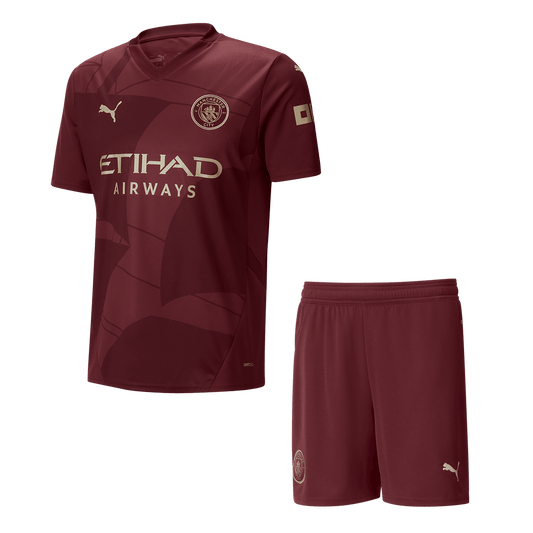 Manchester City Third Away  Soccer Jersey Kit(Jersey+Shorts) 2024/25 Top Soccer Jerseys Store