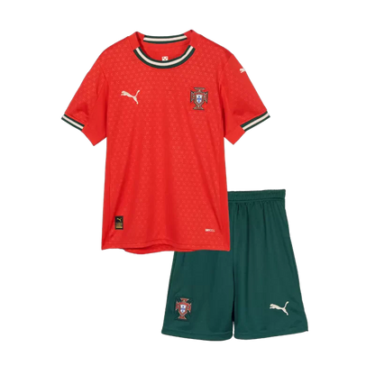 Portugal Home Soccer Jerseys Kids Kit 2025 topsoccerjerseys.com