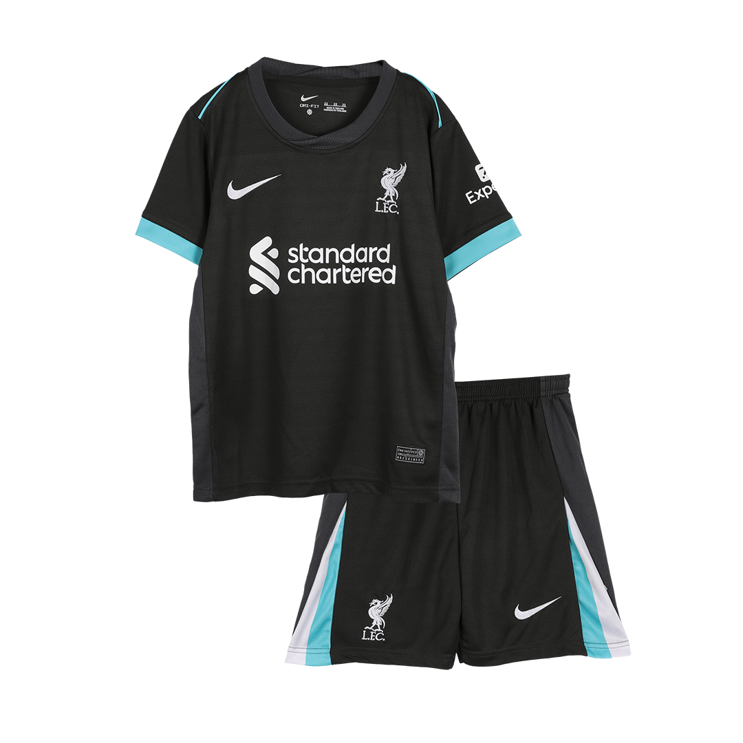 Kid's Liverpool Away  Soccer Jersey Kit(Jersey+Shorts+Socks) 2024/25 Top Soccer Jerseys Store