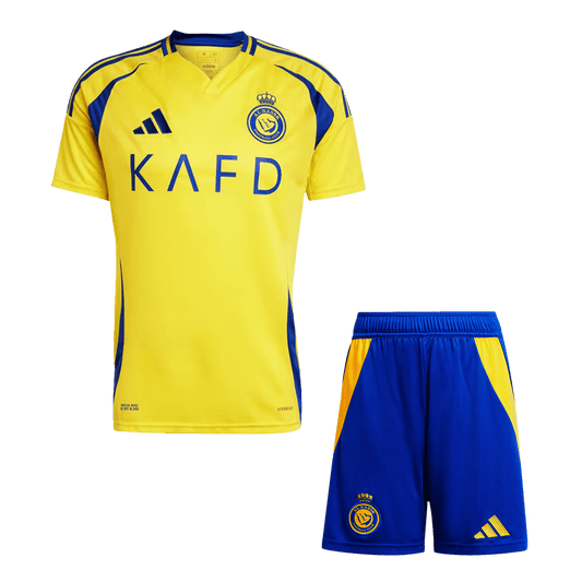 Al Nassr Home  Soccer Jersey Kit(Jersey+Shorts) 2024/25 Top Soccer Jerseys Store