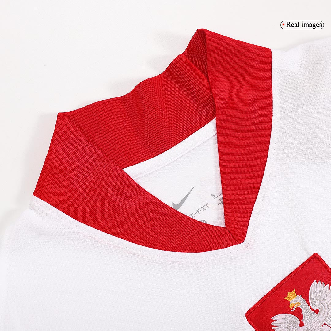 Poland Home Euro 2024 Soccer Jersey topsoccerjerseys.com
