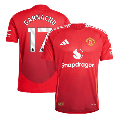 Player Version GARNACHO #17 Manchester United Home  Soccer Jersey 2024/25 Top Soccer Jerseys Store