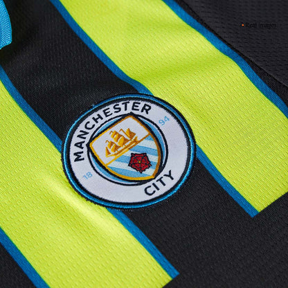 Kid's Manchester City Away  Soccer Jersey Kit(Jersey+Shorts) 2024/25 Top Soccer Jerseys Store