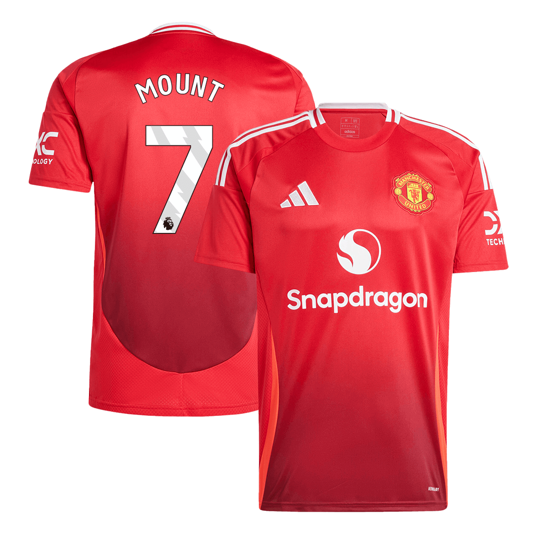 MOUNT #7 Manchester United Home  Soccer Jersey 2024/25 Top Soccer Jerseys Store