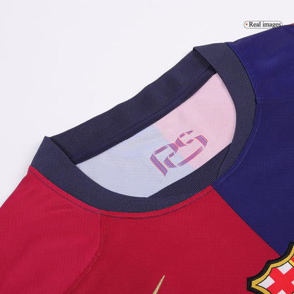 GAVI #6 Barcelona Home  Soccer Jersey 2024/25- Spotify Logo Without Text Top Soccer Jerseys Store