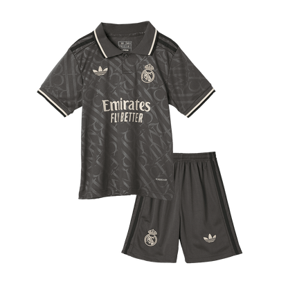 Kid's Real Madrid Third Away  Soccer Jersey Kit(Jersey+Shorts+Socks) 2024/25 Top Soccer Jerseys Store