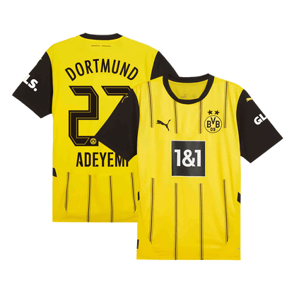 ADEYEMI #27 Borussia Dortmund Home  Soccer Jersey 2024/25 Top Soccer Jerseys Store