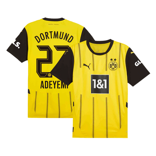 ADEYEMI #27 Borussia Dortmund Home  Soccer Jersey 2024/25 Top Soccer Jerseys Store