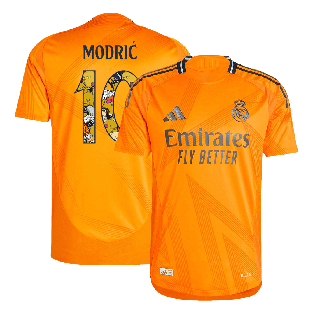 Player Version MODRI? #10 Real Madrid Away  Soccer Jersey 2024/25 - Bear Champ Font Top Soccer Jerseys Store