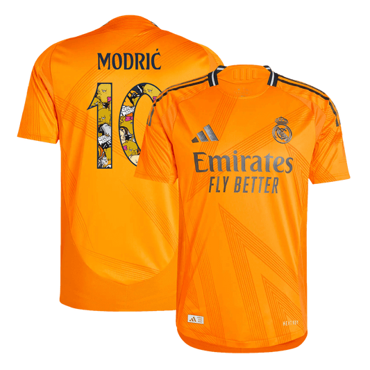 Player Version MODRI? #10 Real Madrid Away  Soccer Jersey 2024/25 - Bear Champ Font Top Soccer Jerseys Store