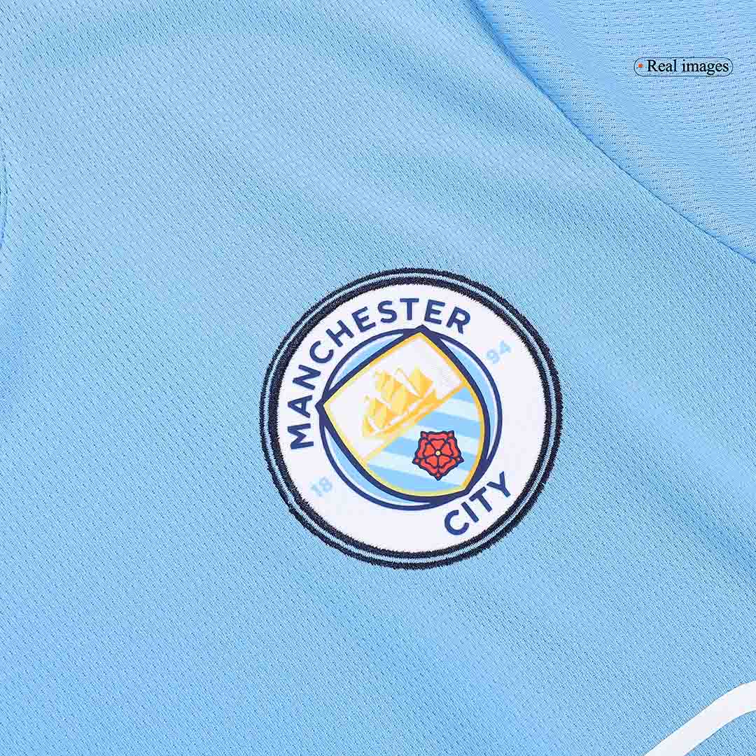 Manchester City Home  Soccer Jersey Kit(Jersey+Shorts) 2024/25 Top Soccer Jerseys Store