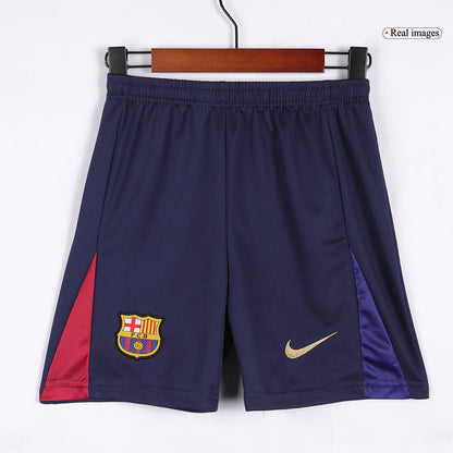Kid's Barcelona Home  Soccer Jersey Kit(Jersey+Shorts) 2024/25-Spotify Logo Without Text Top Soccer Jerseys Store