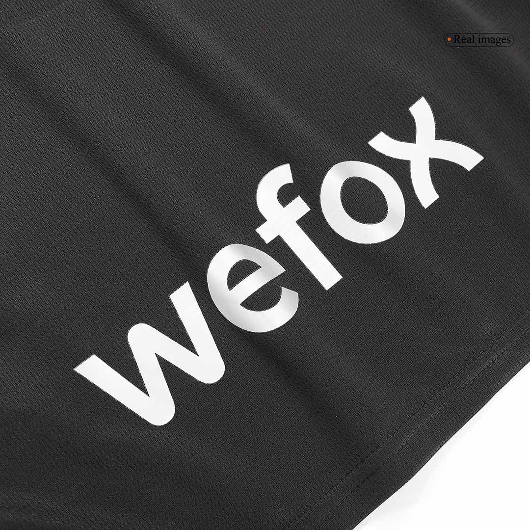 Kid's AC Milan x Pleasures Fourth Away  Soccer Jersey Kit(Jersey+Shorts) 2023/24 Top Soccer Jerseys Store