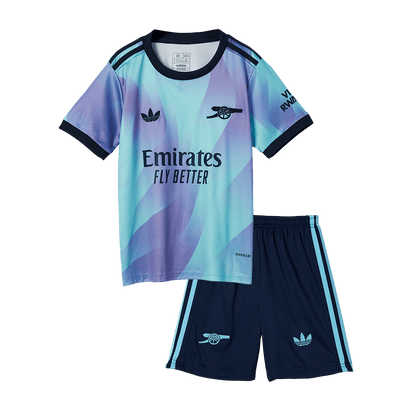 Kid's Arsenal Third Away  Soccer Jersey Kit(Jersey+Shorts) 2024/25 Top Soccer Jerseys Store