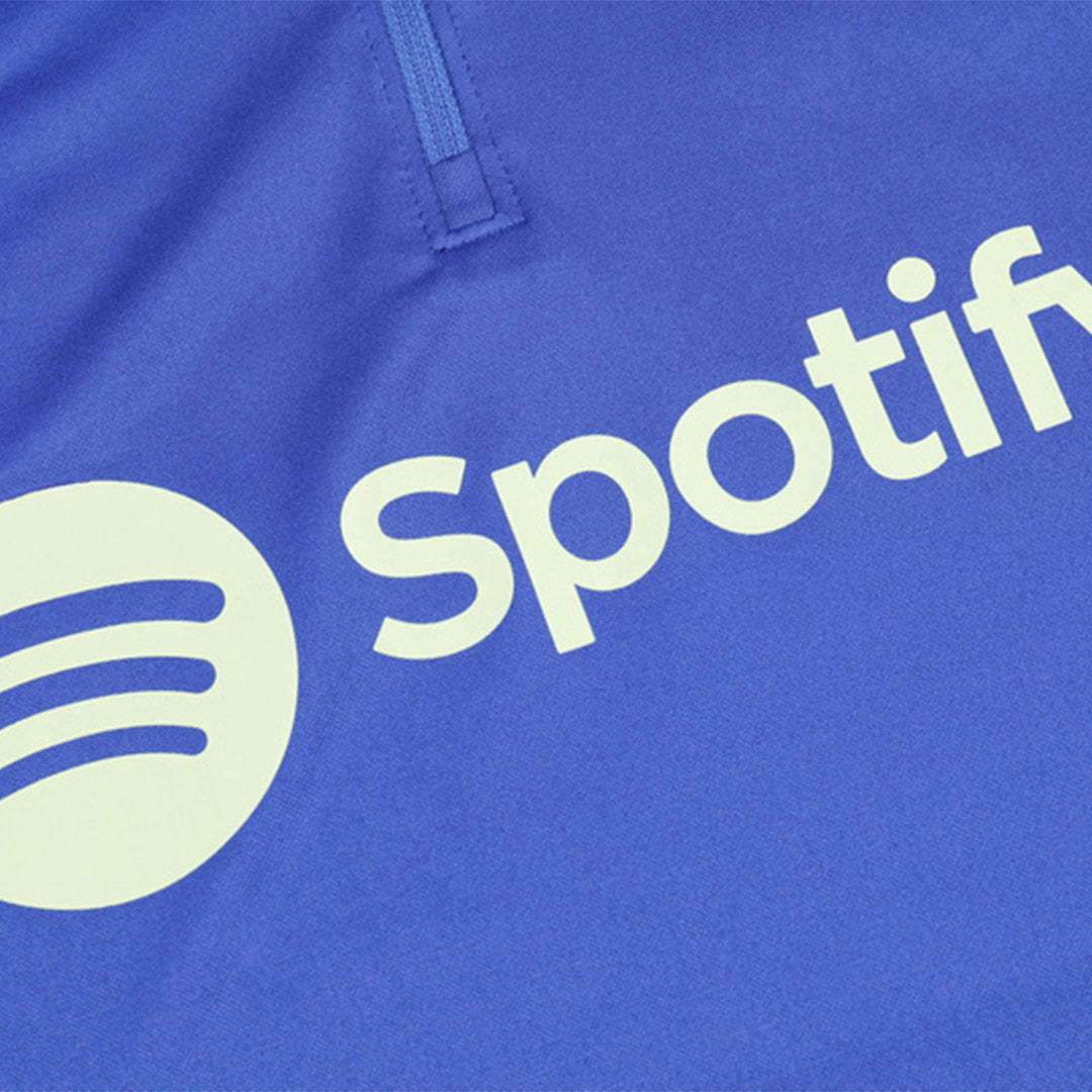 Kid's Barcelona Zipper Sweatshirt Kit(Top+Pants) 2024/25 Top Soccer Jerseys Store