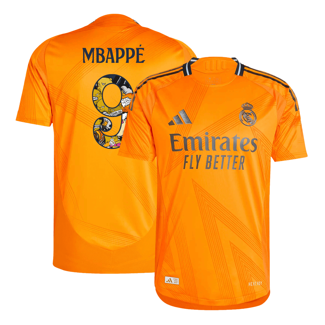 Player Version MBAPP? #9 Real Madrid Away  Soccer Jersey 2024/25 - Bear Champ Font Top Soccer Jerseys Store