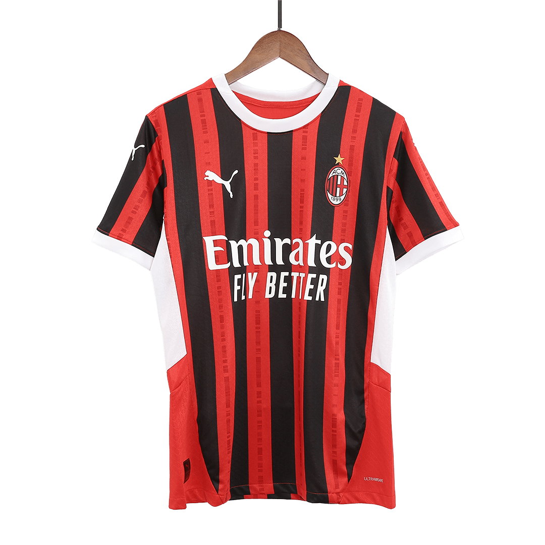 Player Version MORATA #7 AC Milan Home  Soccer Jersey 2024/25 Top Soccer Jerseys Store