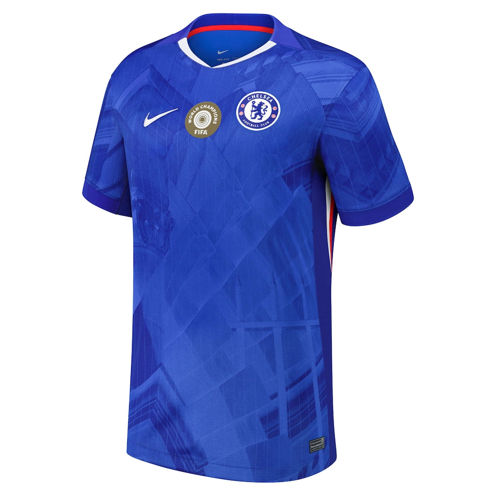 Player Version Chelsea Cup Home Soccer Jersey2025-26 with World Champions 25 printing Go Game Wear