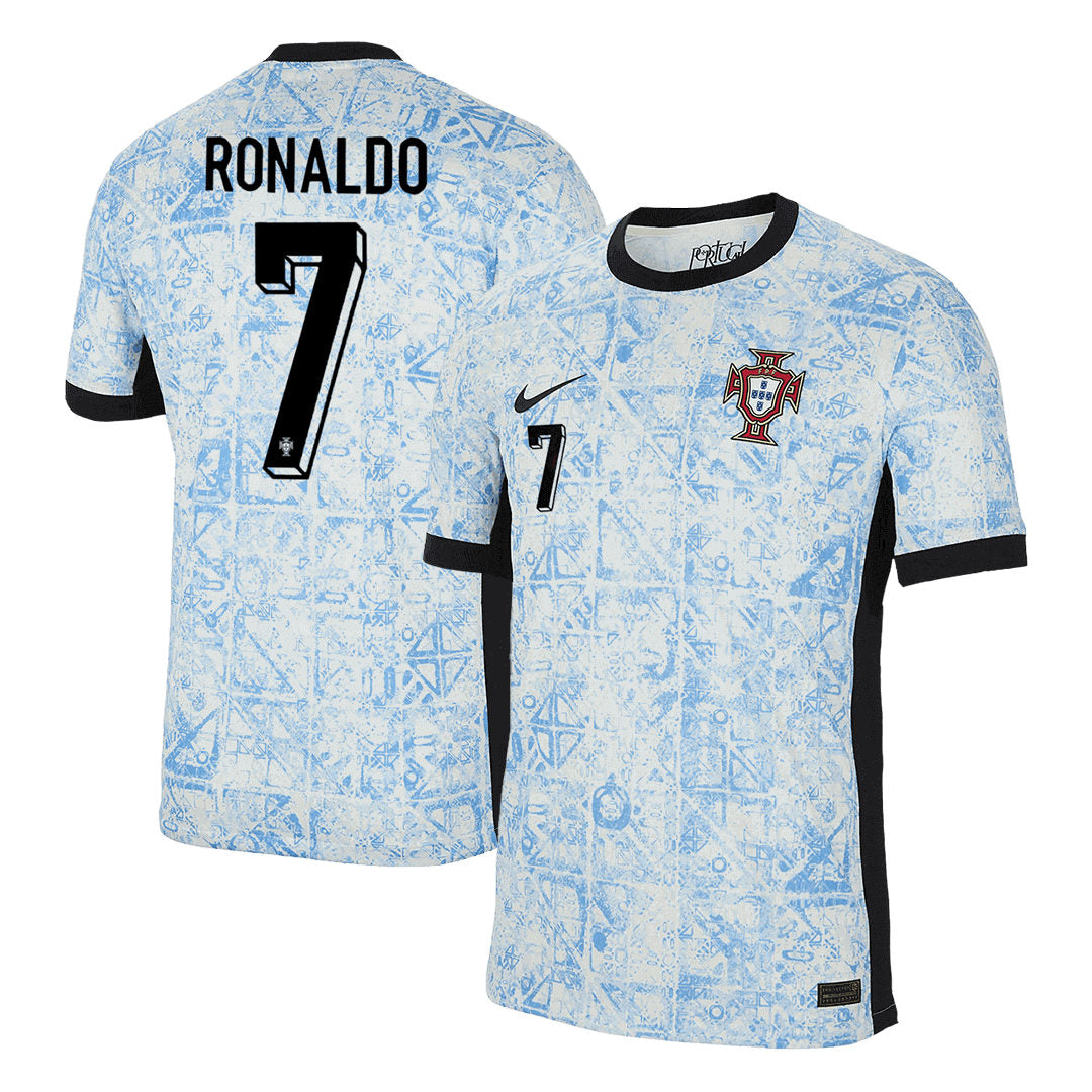 Men's Portugal RONALDO #7 Away Soccer Jersey Euro 2024 Go Game Wear
