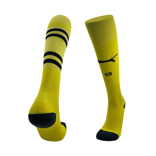 Kid's Borussia Dortmund Home Soccer Socks 2024/25 Top Soccer Jerseys Store