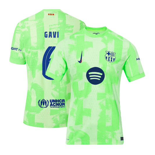 Player Version GAVI #6 Barcelona Third Away  Soccer Jersey 2024/25- UCL?Spotify Logo Without Text? Top Soccer Jerseys Store