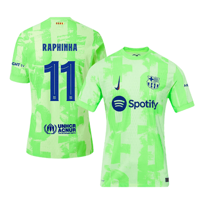 Player Version RAPHINHA #11 Barcelona Third Away  Soccer Jersey 2024/25 - UCL Top Soccer Jerseys Store