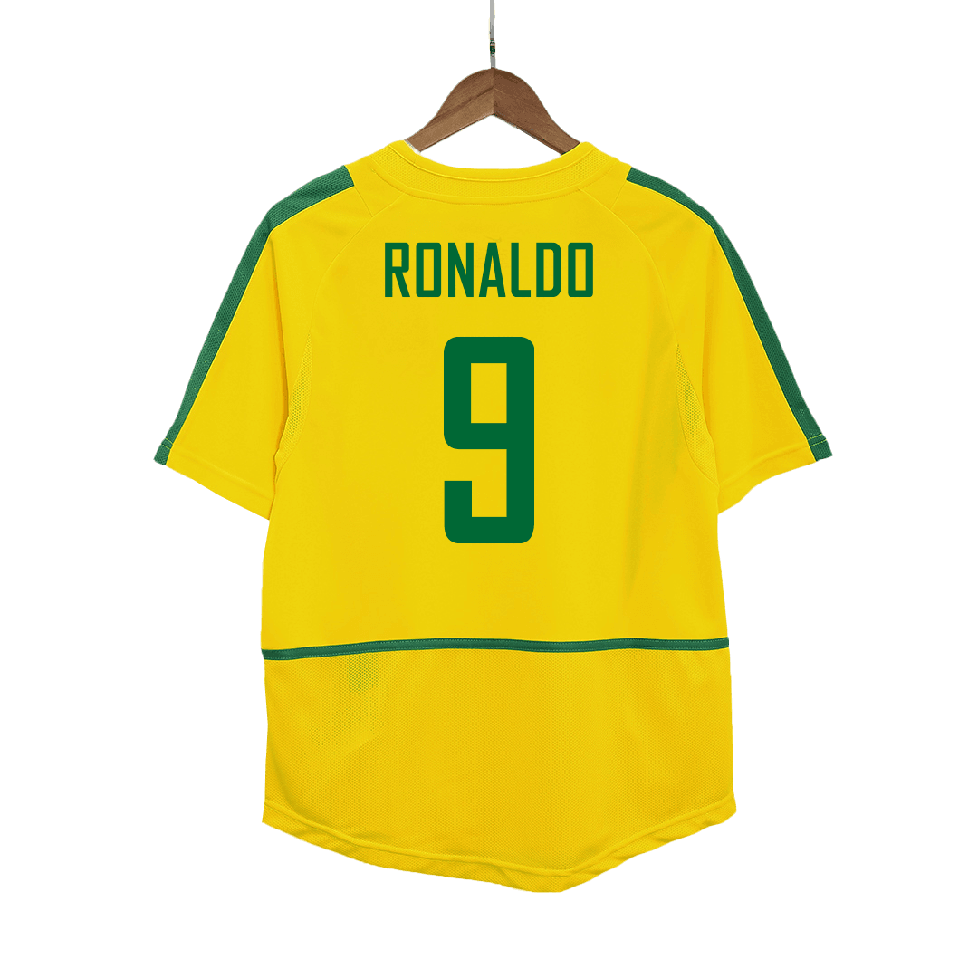 Retro RONALDO #9 2002/03 Brazil Home  Soccer Jersey Top Soccer Jerseys Store