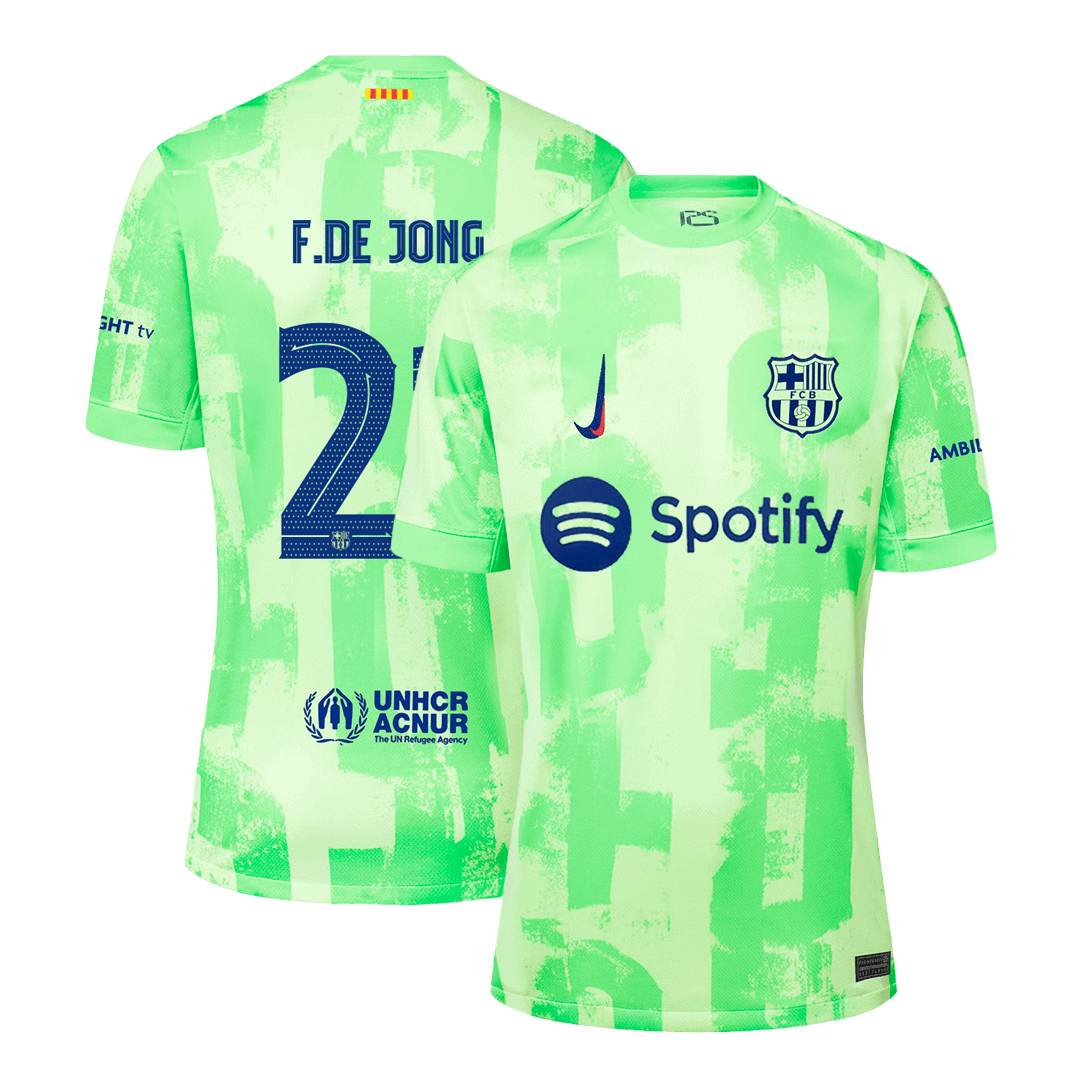 F.DE JONG #21 Barcelona Third Away  Soccer Jersey 2024/25- UCL Top Soccer Jerseys Store