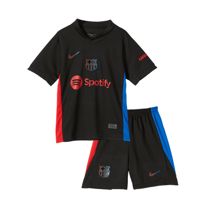 Kid's Barcelona Away  Soccer Jersey Kit(Jersey+Shorts) 2024/25 Top Soccer Jerseys Store