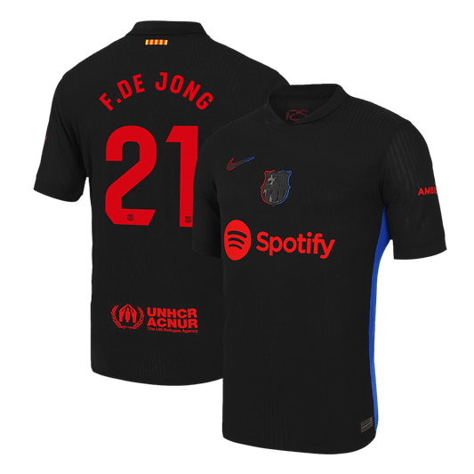Player Version F.DE JONG #21 Barcelona Away  Soccer Jersey 2024/25 Top Soccer Jerseys Store