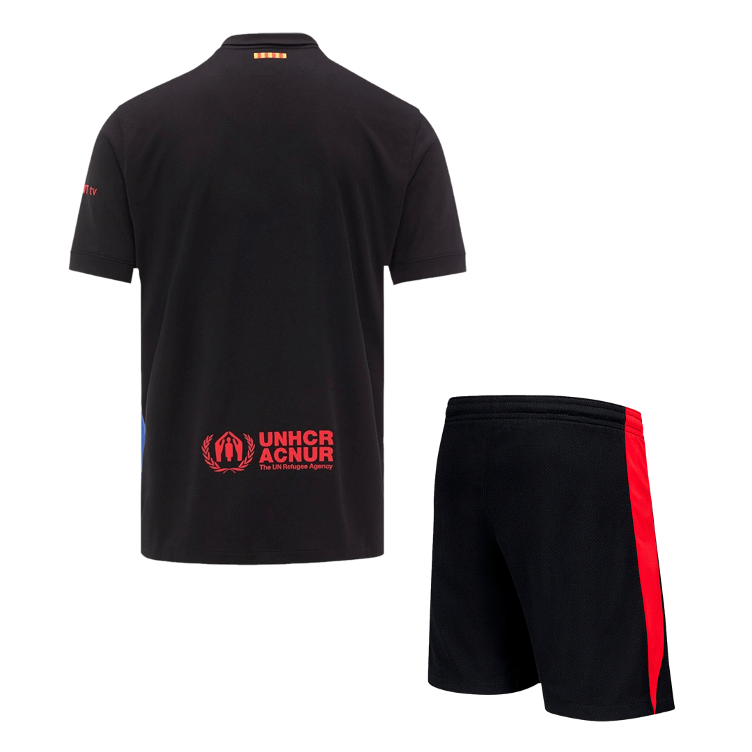 Barcelona Away  Soccer Jersey Kit(Jersey+Shorts) 2024/25 - Spotify Logo Without Text Top Soccer Jerseys Store