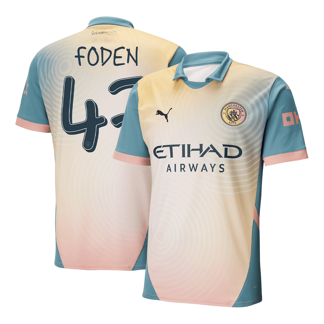 FODEN #47 Manchester City Fourth Away  Soccer Jersey 2024/25 - Definitely City Top Soccer Jerseys Store
