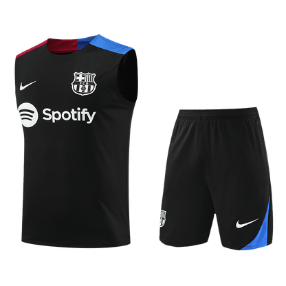 Barcelona Pre-Match  Soccer Jersey Vest Kit(Jersey+Shorts) 2024/25 Top Soccer Jerseys Store