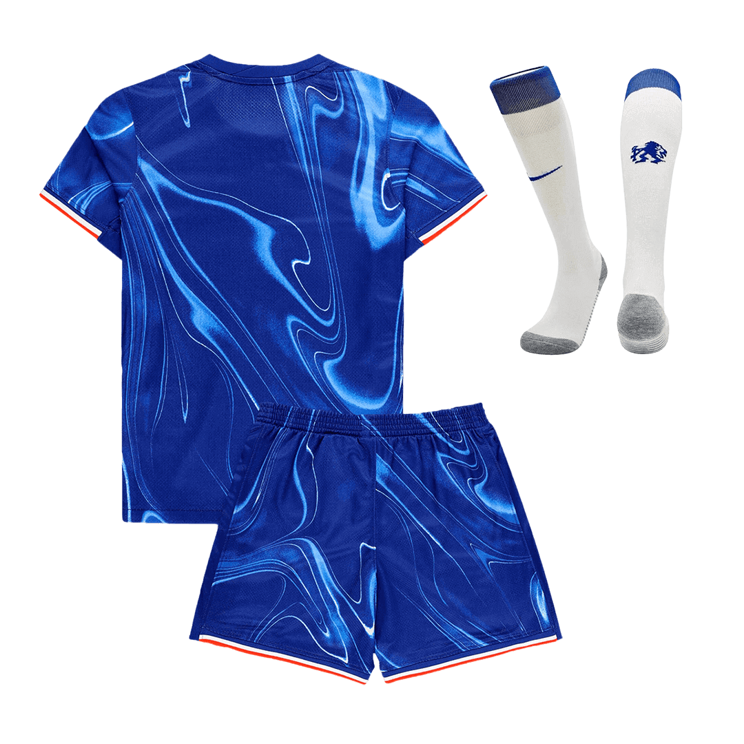 Kid's Chelsea Home  Soccer Jersey Kit(Jersey+Shorts+Socks) 2024/25 Top Soccer Jerseys Store