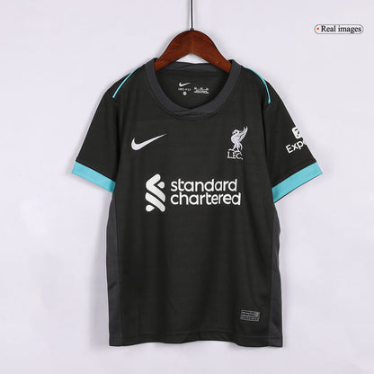 Kid's Liverpool Away  Soccer Jersey Kit(Jersey+Shorts+Socks) 2024/25 Top Soccer Jerseys Store