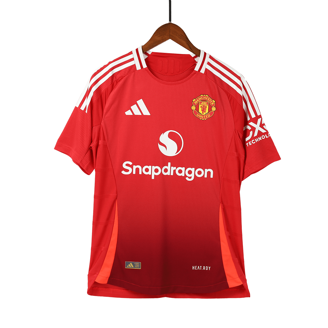 Player Version Manchester United Home  Soccer Jersey Kit(Jersey+Shorts) 2024/25 Top Soccer Jerseys Store
