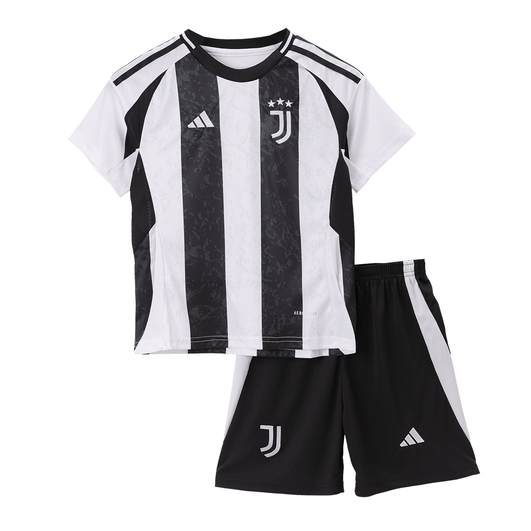 Kid's Juventus Home  Soccer Jersey Kit(Jersey+Shorts+Socks) 2024/25 Top Soccer Jerseys Store