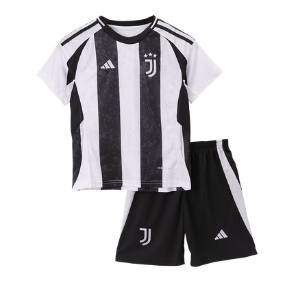 Kid's Juventus Home  Soccer Jersey Kit(Jersey+Shorts+Socks) 2024/25 Top Soccer Jerseys Store