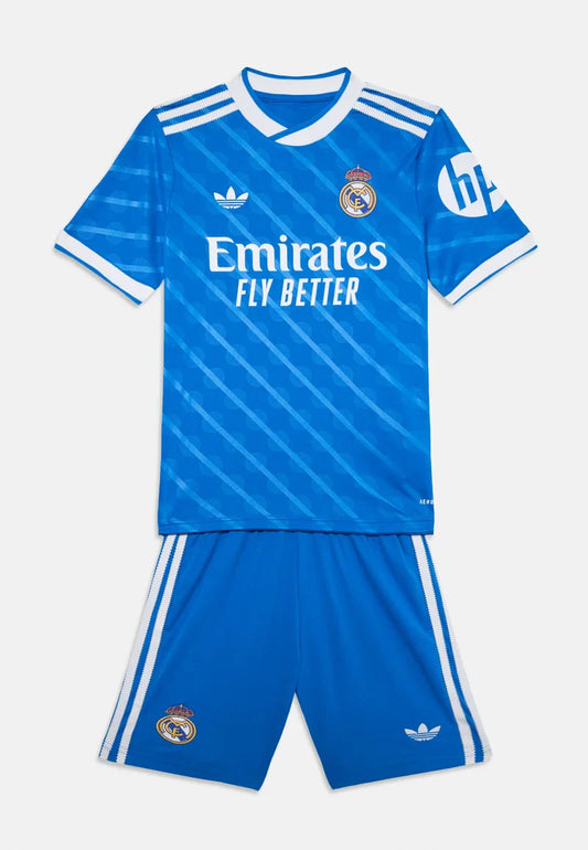 Kid's Real Madrid Third Away Soccer Jersey Kit(Jersey+Shorts) 2025/26