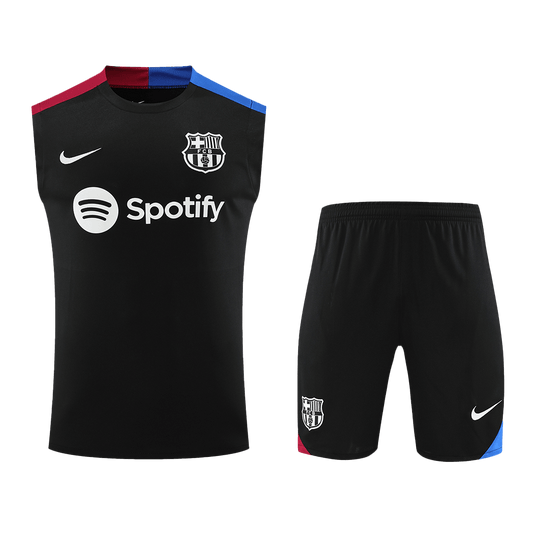 Barcelona Pre-Match  Soccer Jersey Vest Kit(Jersey+Shorts) 2024/25 Top Soccer Jerseys Store