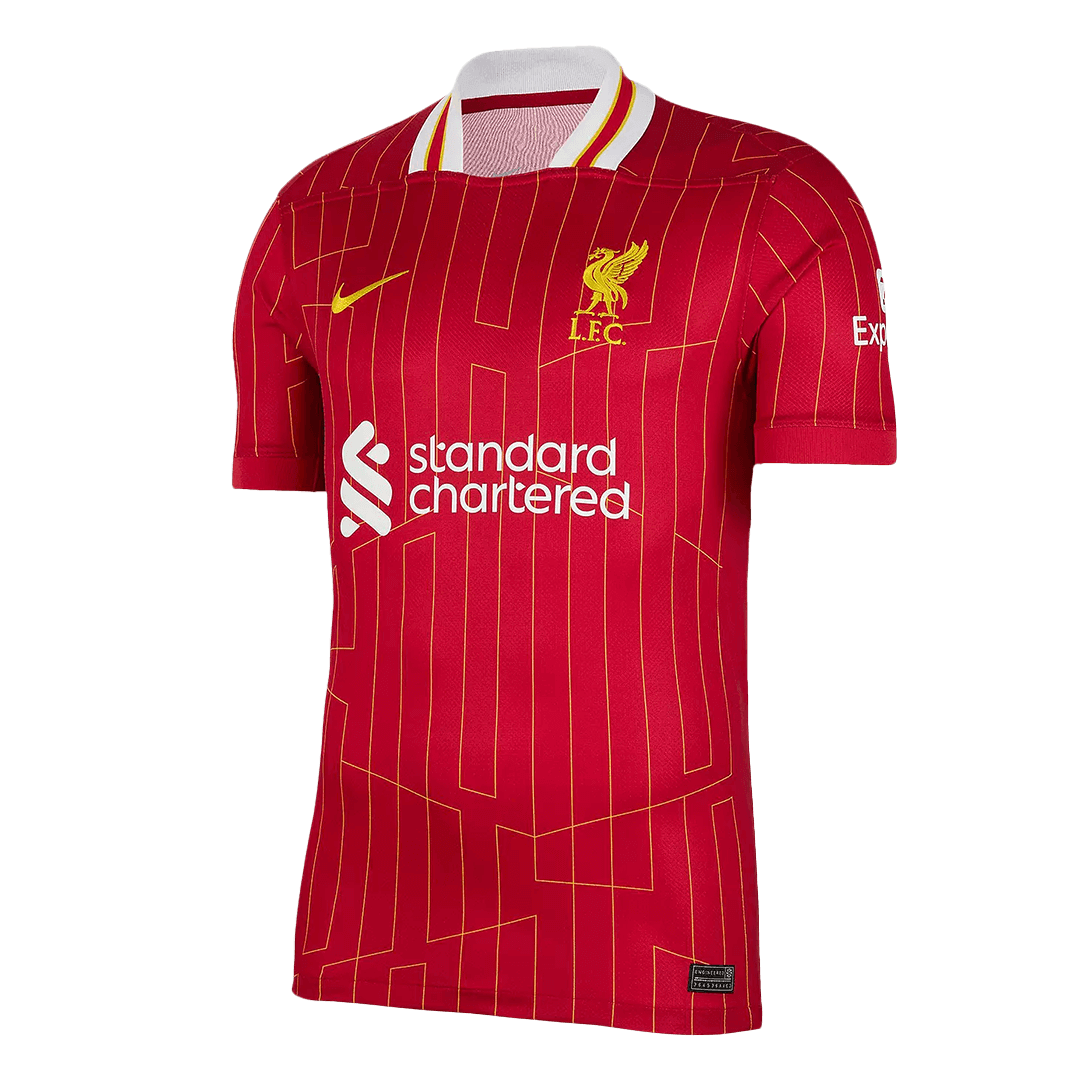 CHIESA #14 Liverpool Home  Soccer Jersey 2024/25 - UCL Top Soccer Jerseys Store