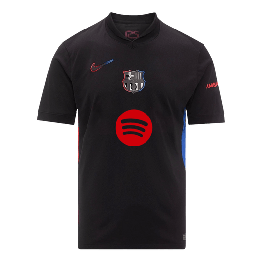 Barcelona Away  Soccer Jersey 2024/25 - Spotify Logo Without Text Top Soccer Jerseys Store