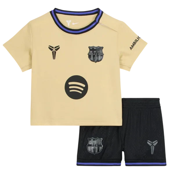 Kid‘s Barcelona Away Soccer Jerseys (Jersey+Short) Kit 2025/26 topsoccerjerseys.com