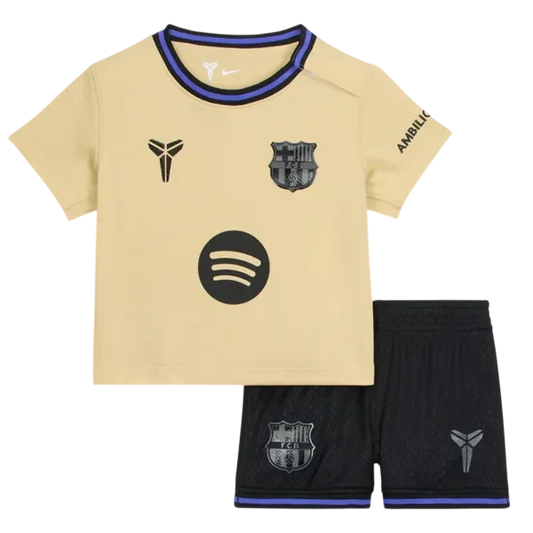 Kid‘s Barcelona Away Soccer Jerseys (Jersey+Short) Kit 2025/26 topsoccerjerseys.com