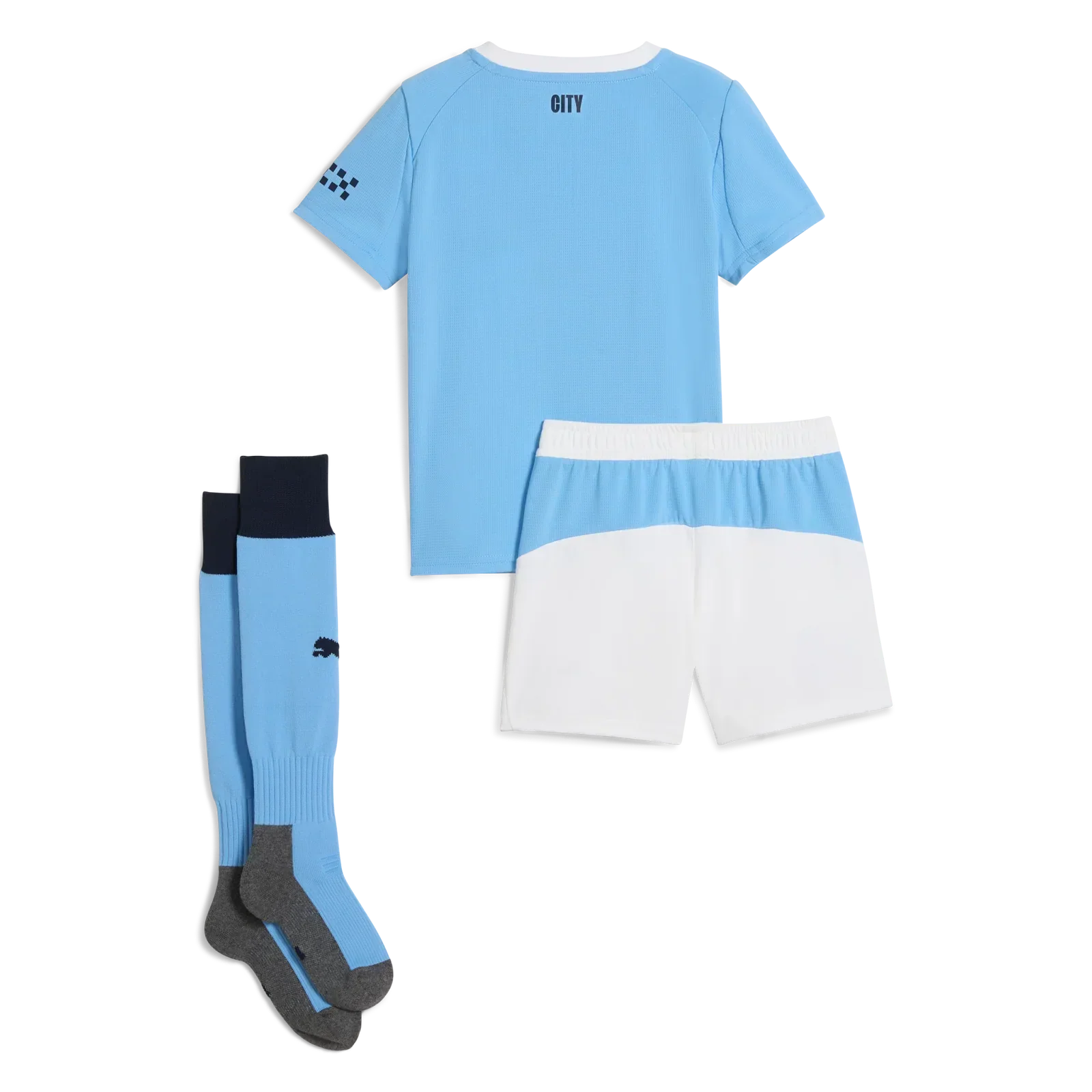 Kid's Manchester City Home Soccer Jersey Kit(Jersey+Shorts+Socks) 2025/26 Go Game Wear