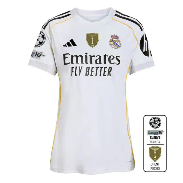 Women's Real Madrid Third Home Soccer Jersey 2025/26 Go Game Wear